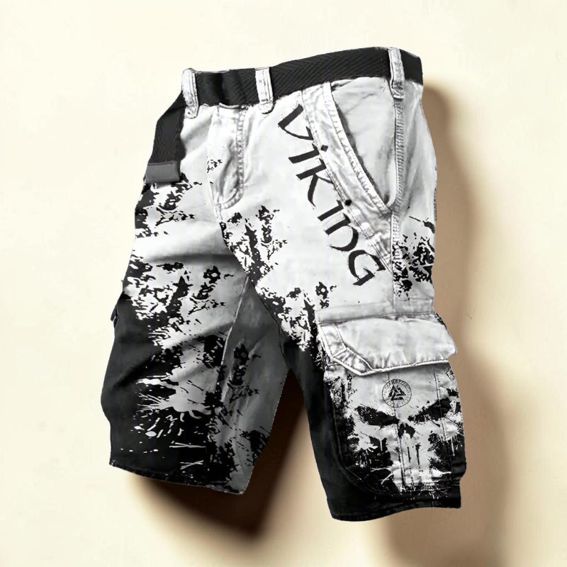 Men's Chic Printed Pocket Shorts