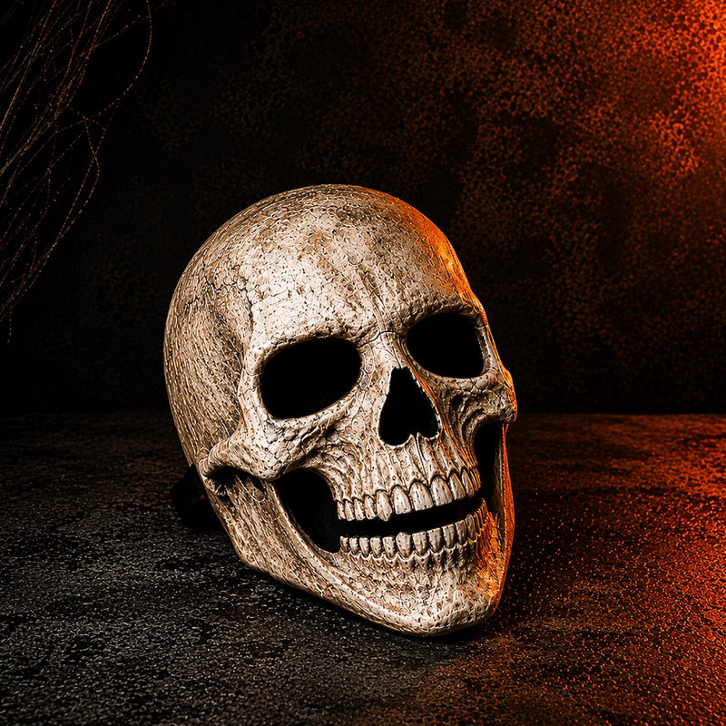 GrimSkull - Full Head Mask With Intricate Skull Design