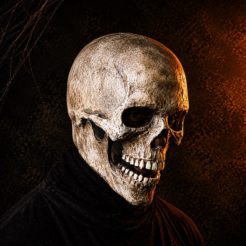 GrimSkull - Full Head Mask With Intricate Skull Design