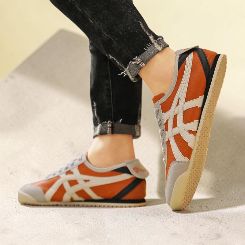 Men's Round Toe Lace-Up Sneakers
