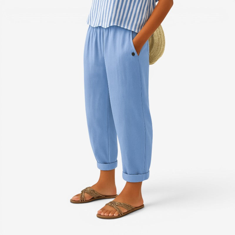 Stylish Wide Leg Pocket Trousers for Women