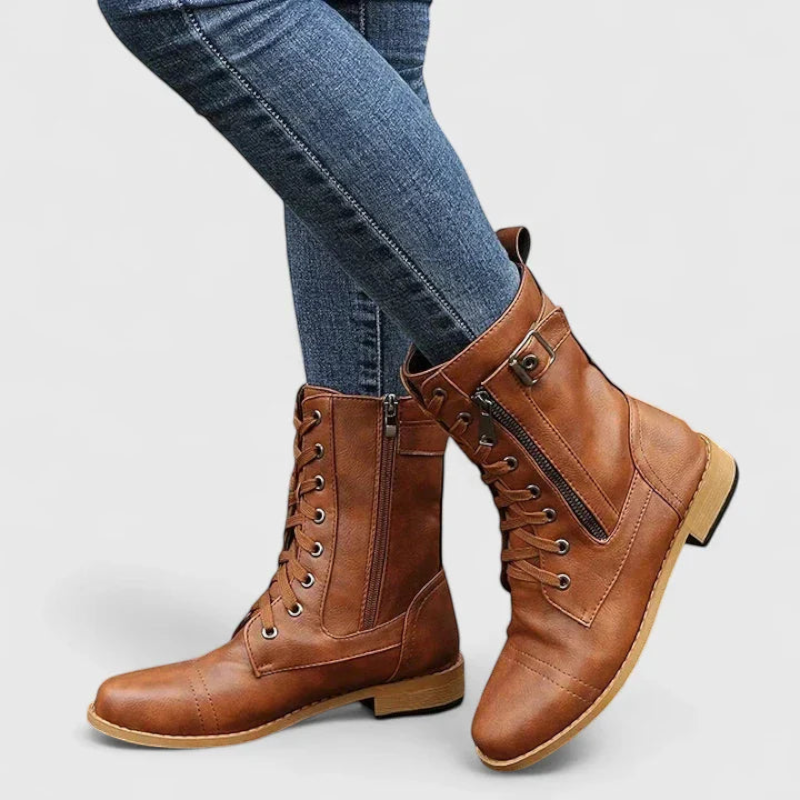Stylish Lace-Up Ankle Booties for Women