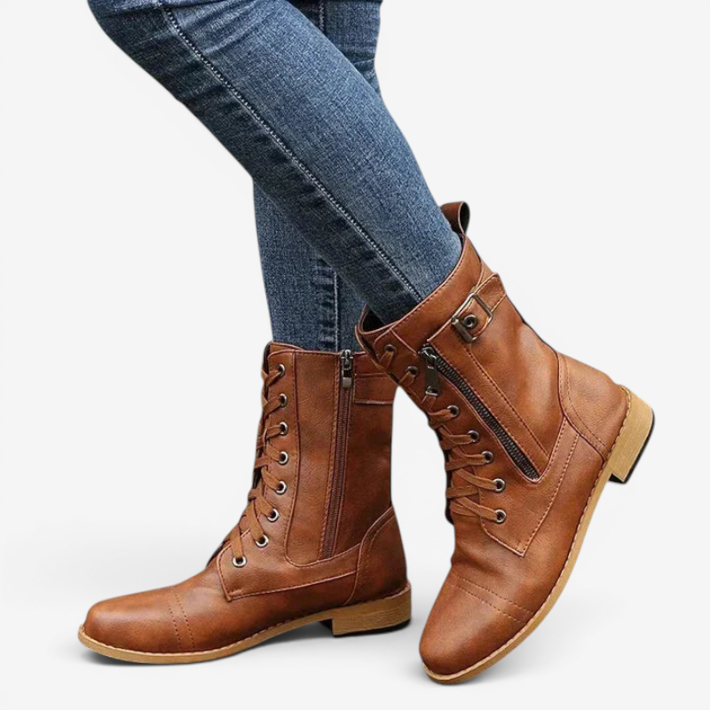 Stylish Lace-Up Ankle Booties for Women
