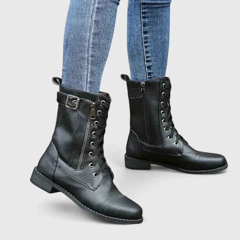 Stylish Lace-Up Ankle Booties for Women