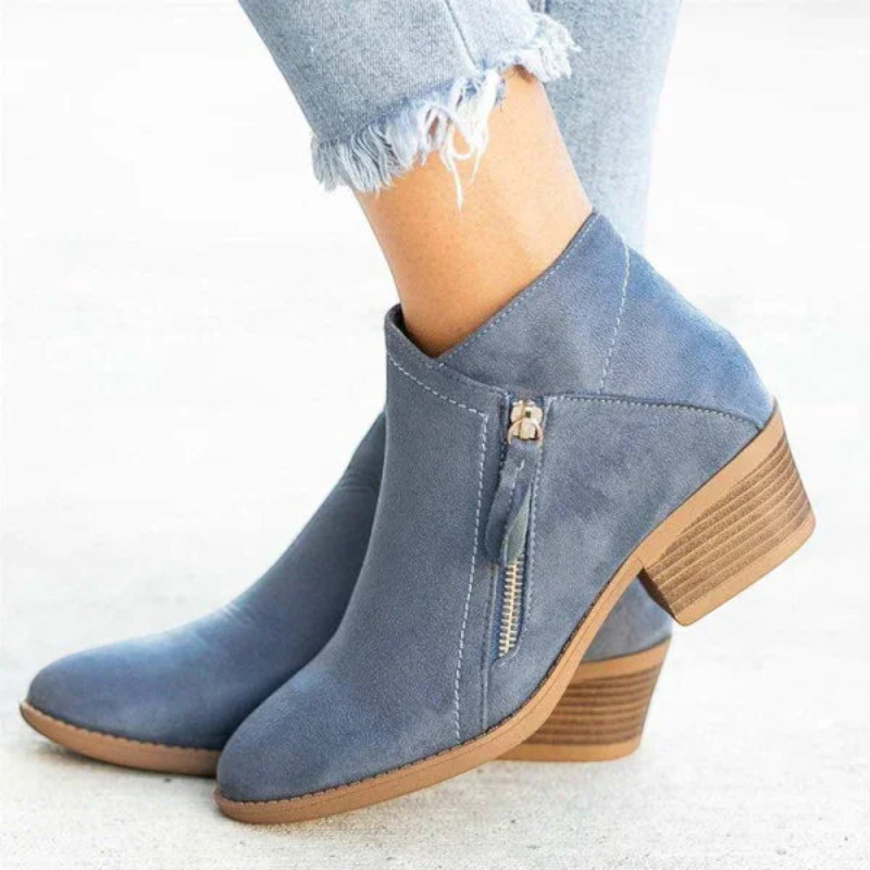 Stylish Women's Round Toe Ankle Boots