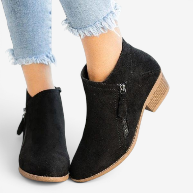 Stylish Women's Round Toe Ankle Boots