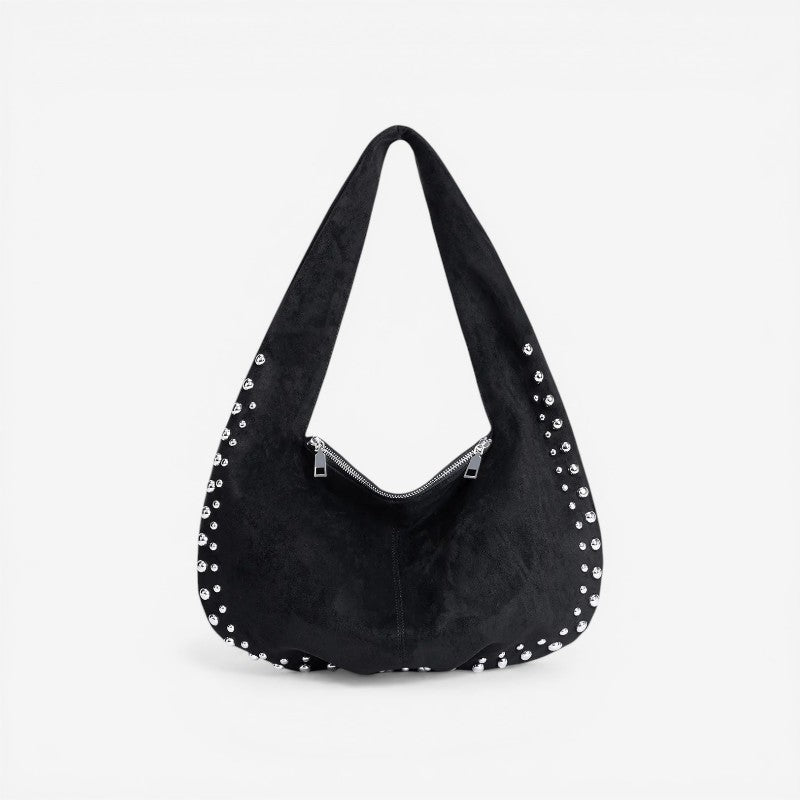 Women’s Shoulder Bag with Double Zip Closure