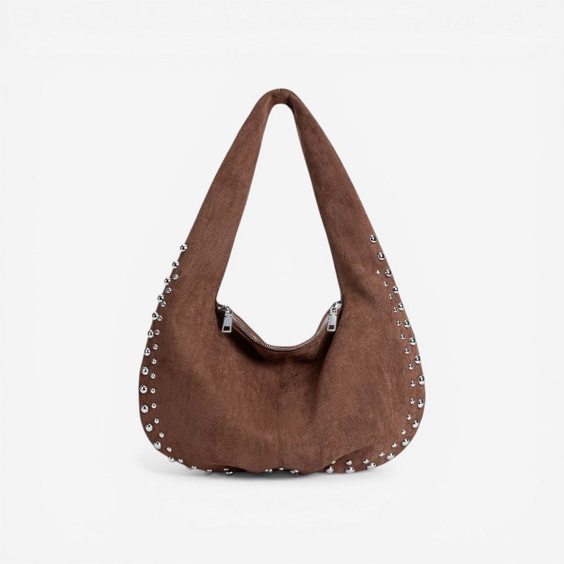 Women’s Shoulder Bag with Double Zip Closure