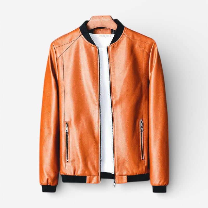 Maddox – Long Sleeve Round Neck Jacket With Zipper