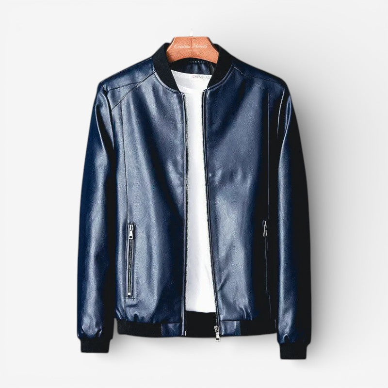 Maddox – Long Sleeve Round Neck Jacket With Zipper