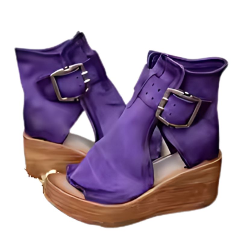 Eliana – Sandalen met Hoge Zool en Verstelbare Gesp Velani