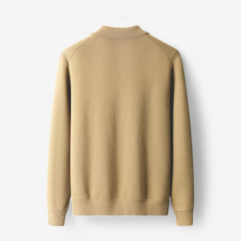 Justin – Cardigan Jas met Lange Mouwen en Knopensluiting bij de Kraag Velani