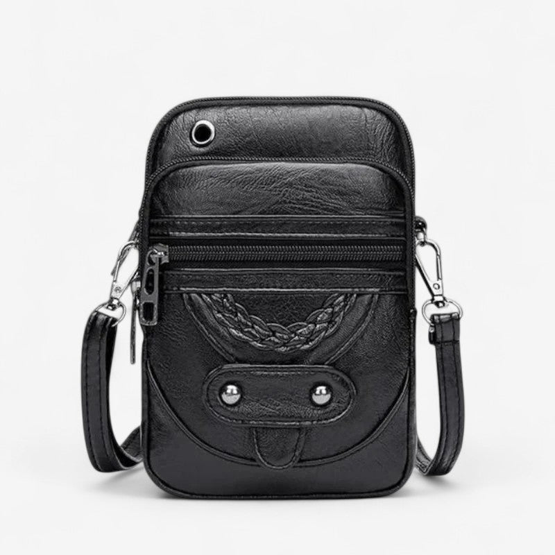 Veena – Crossbodytas met Meerdere Ritssluitingen en Verstelbare Band Velani