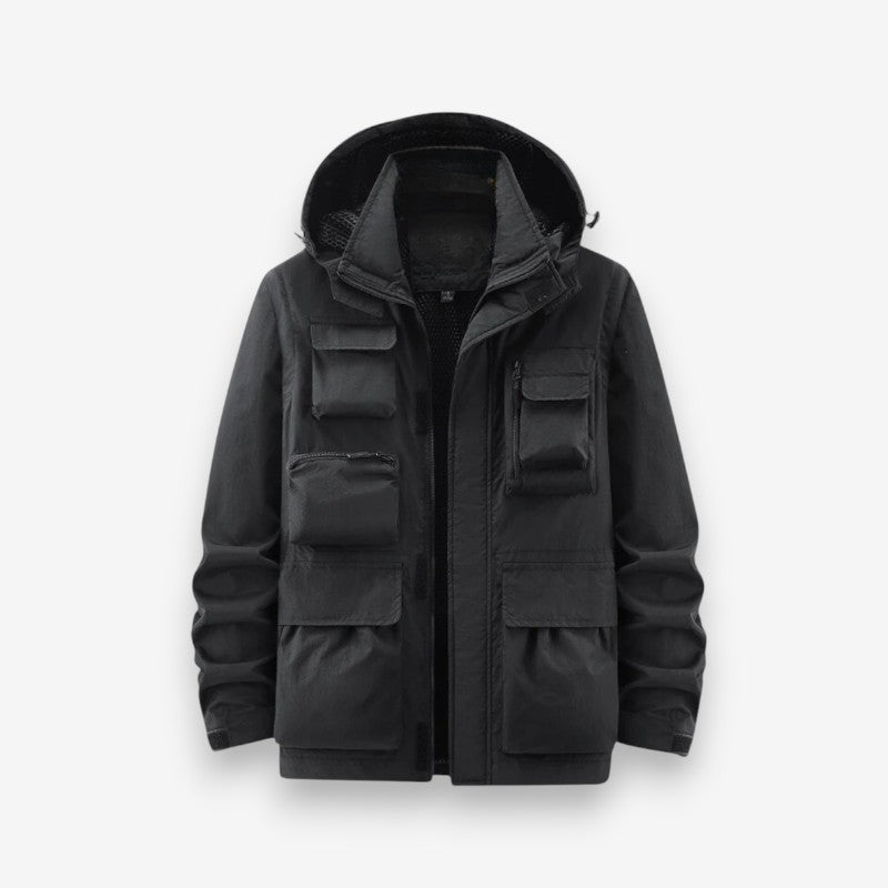 Lucas – Long Sleeve Jacket with Hoodie and Pocket Design