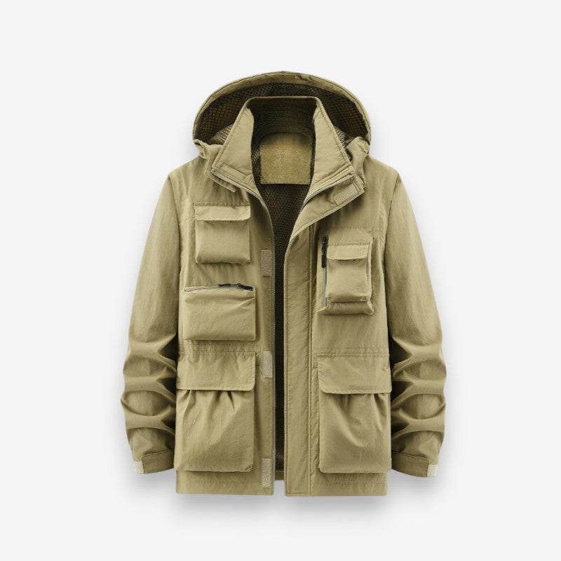 Lucas – Long Sleeve Jacket with Hoodie and Pocket Design