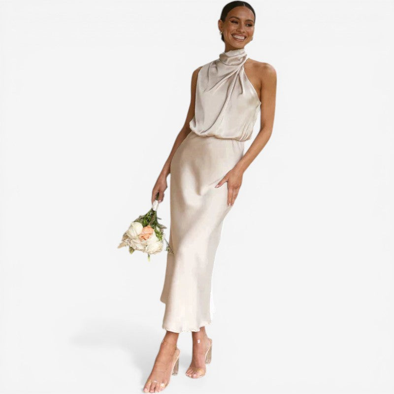 Women’s Halter Neck Midi Dress