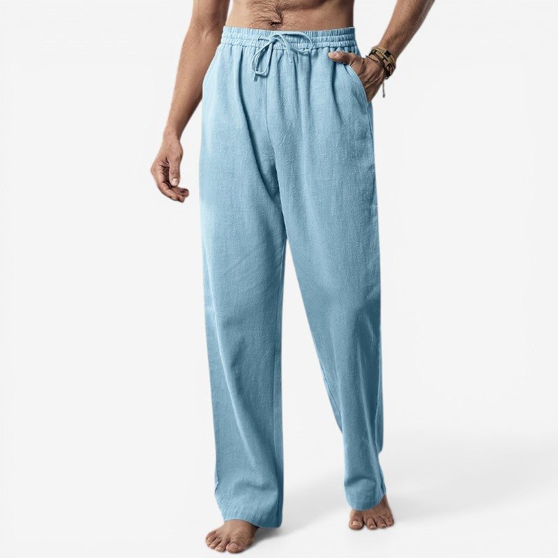 Men's Waist Pants with Adjustable Drawstring