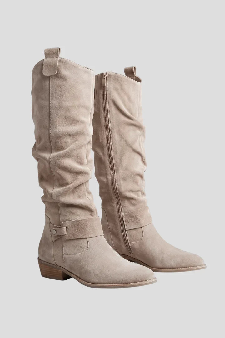 Strapix - Women's High Boots With Side Zip