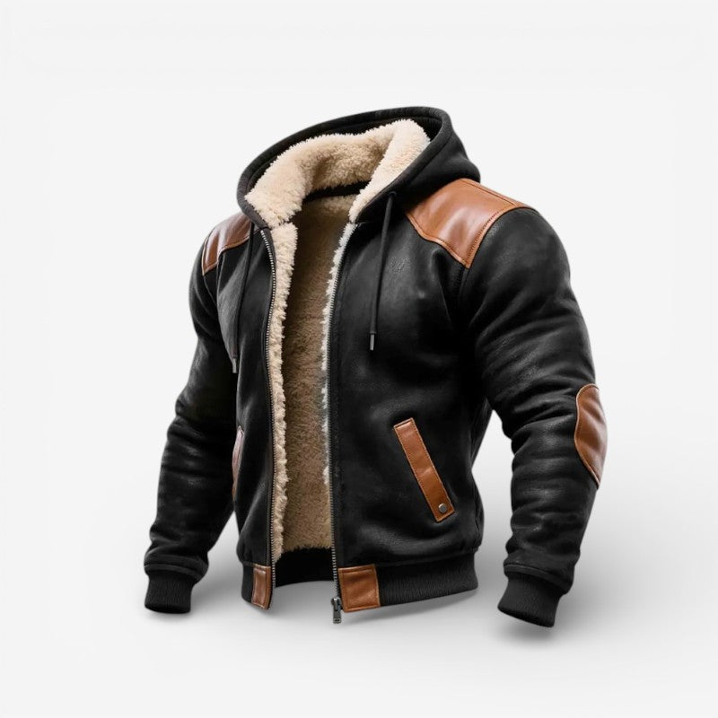 Kevin – Long Sleeve Hooded Jacket with Zipper Closure