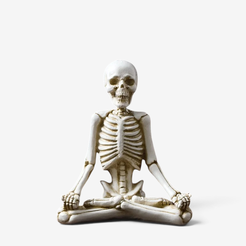 Spooky Resin Skeleton Figurine for Halloween