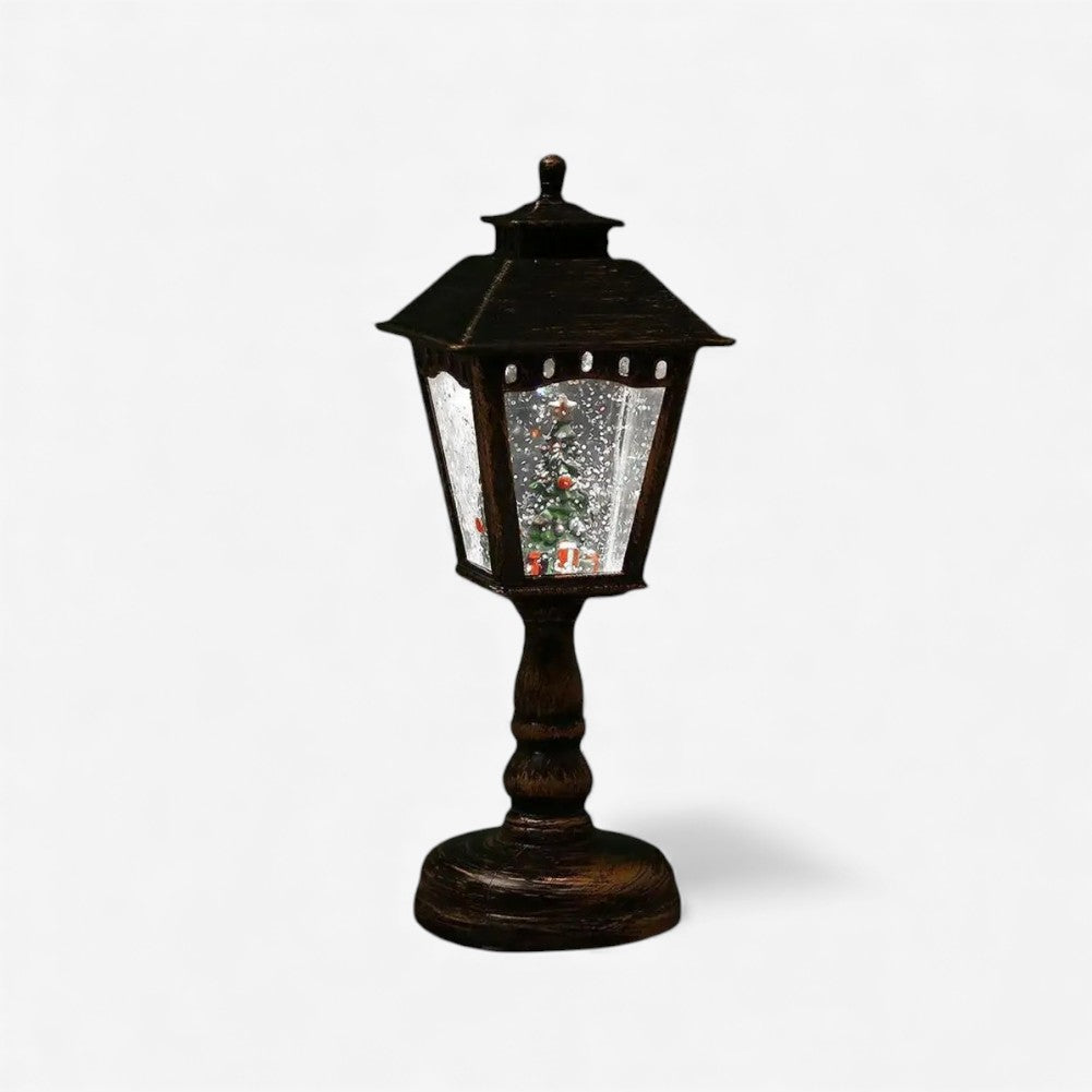 FestivaGlow – LED Schijf Lamp met Sneeuw Kerstontwerp Velani