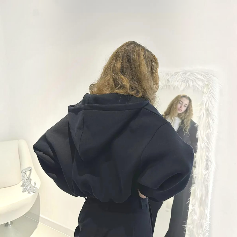 Stylish Women’s Hooded Zip Jacket