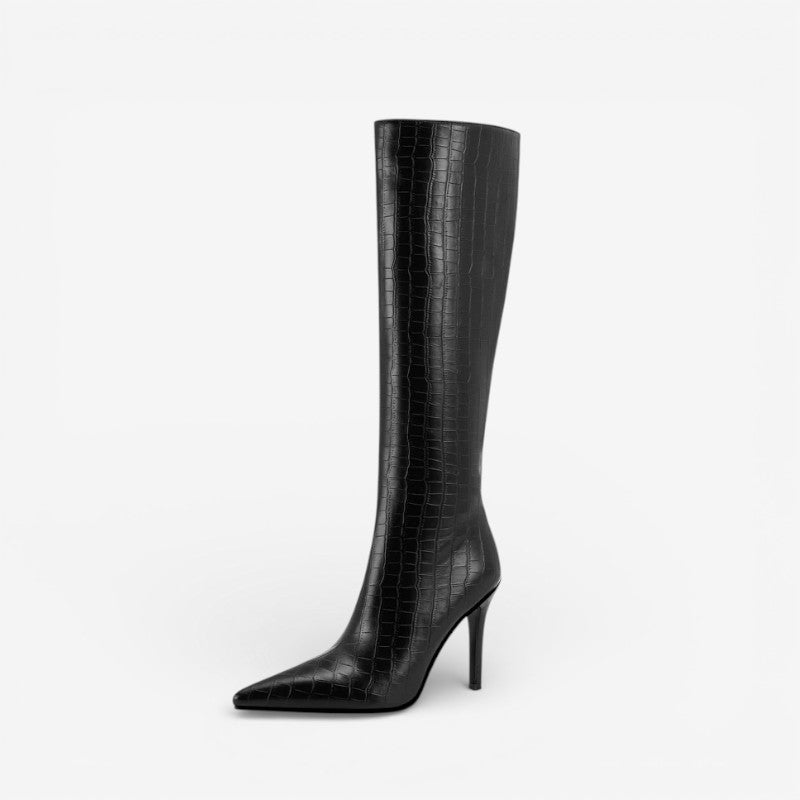 Grace – High Heel Boots with Knee High Design