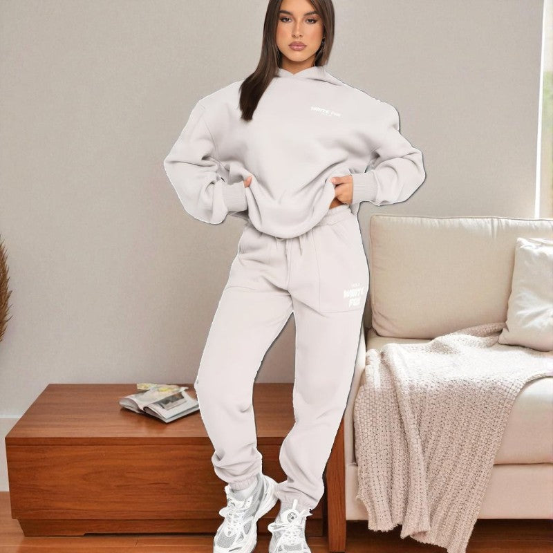 Camila – Tweedelige set met lange mouwen en broek met wijde pijpen Velani