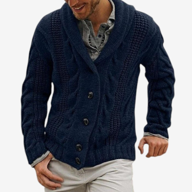 Nick – Kabelgebreide Cardigan met Lange Mouwen Velani