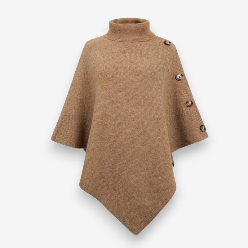 Mia – Sleeveless Sweater with Collar and Button Detail