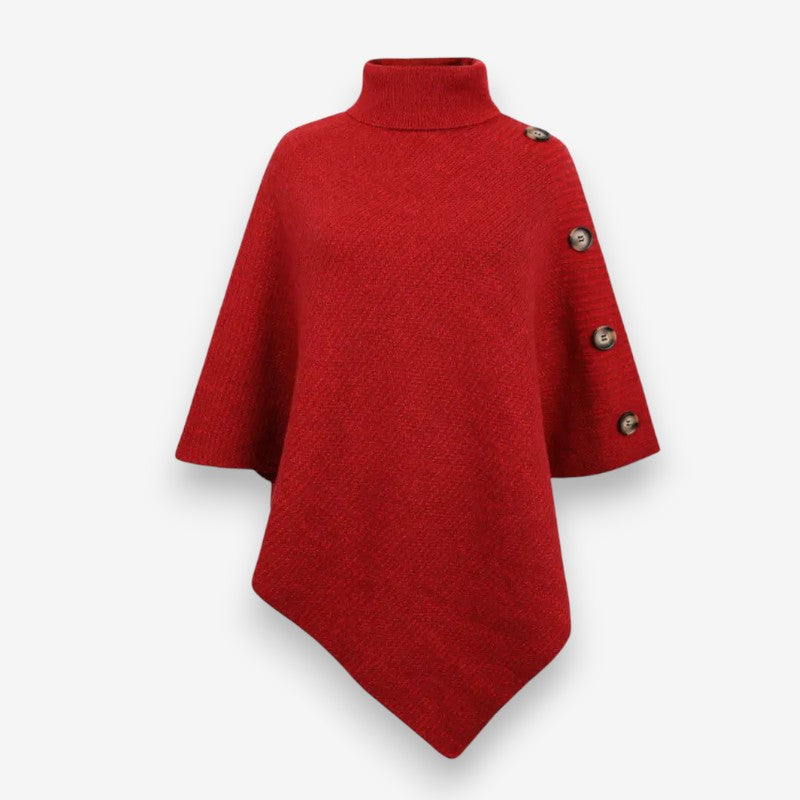 Mia – Sleeveless Sweater with Collar and Button Detail