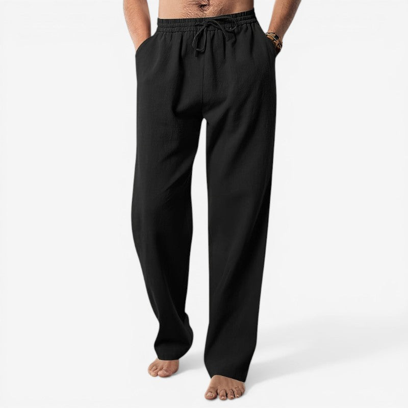 Men's Waist Pants with Adjustable Drawstring
