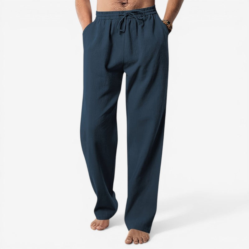 Men's Waist Pants with Adjustable Drawstring