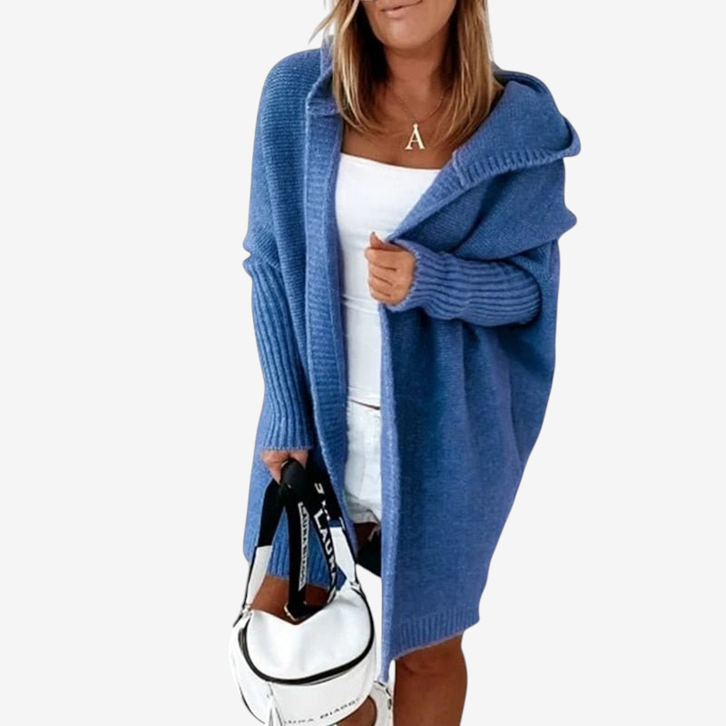 Womens Hooded Knit Cardigan