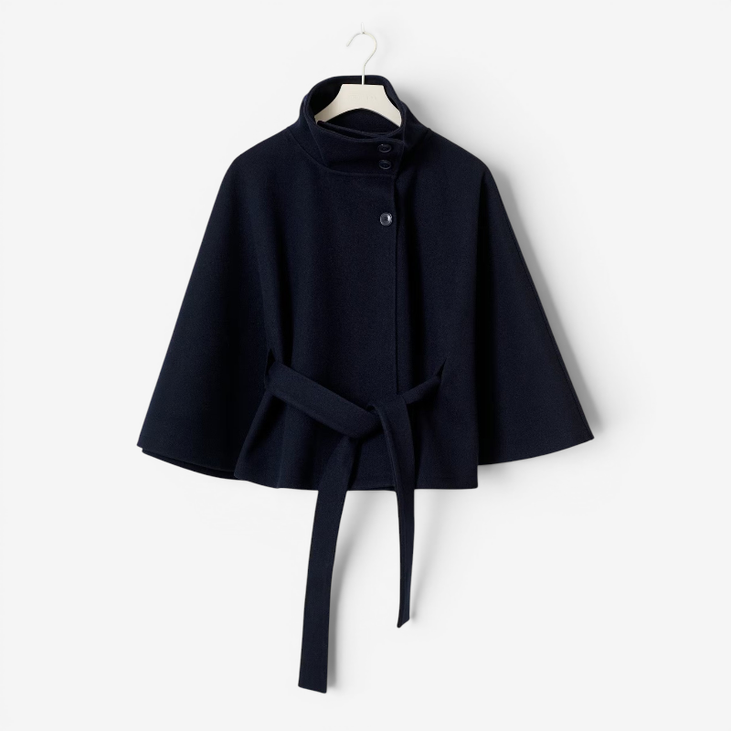 Chic Women's Flare Sleeve Overcoat