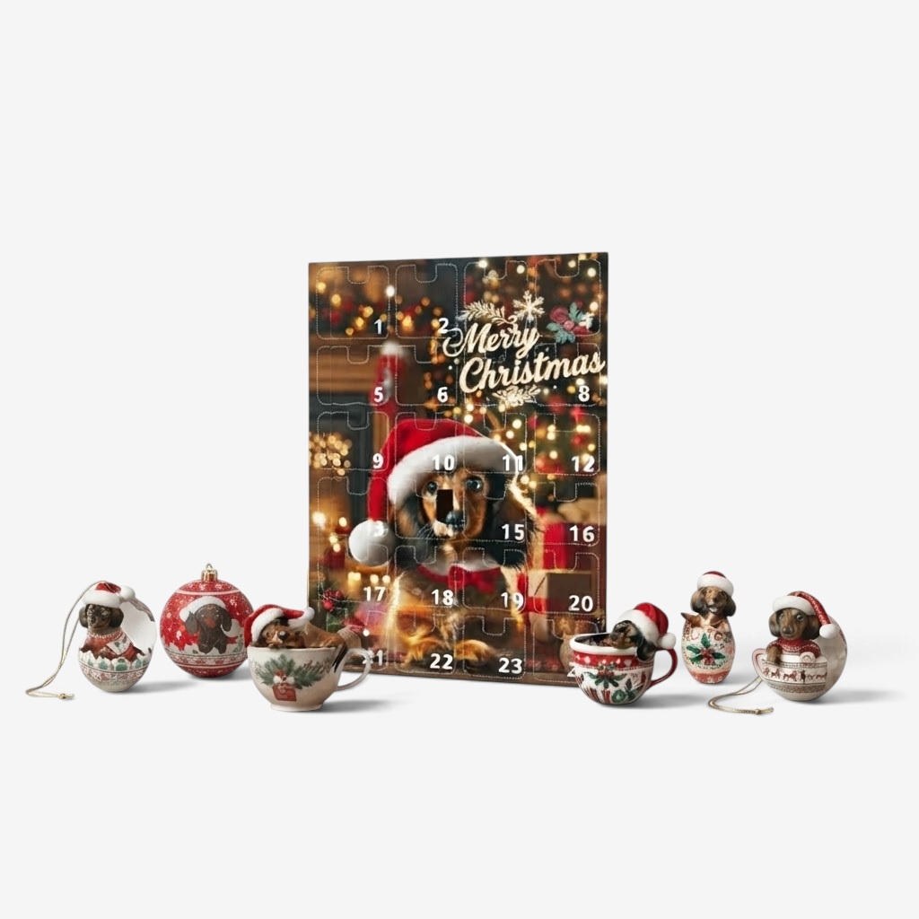Doxvent – Advent Calendar with 24 Dachshund-Themed Accessories
