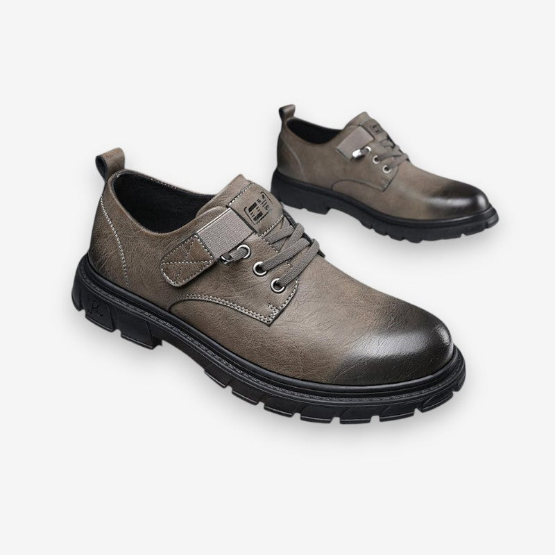 Ryan – Round Toe Sneakers with Lace Up and Anti Slip Grip