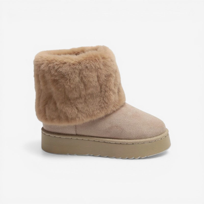 Women Ankle Boots Striped Design Non Slip Soles