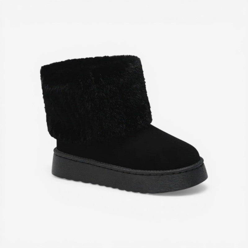 Women Ankle Boots Striped Design Non Slip Soles