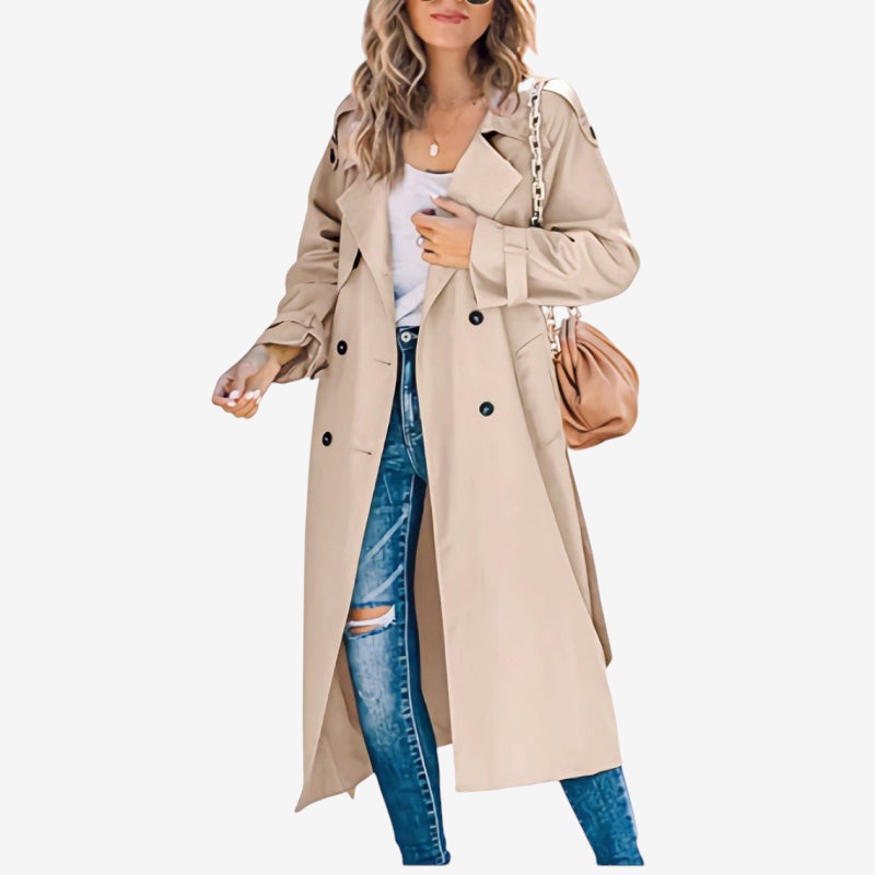 Classic Lapel Collar Trench Coat