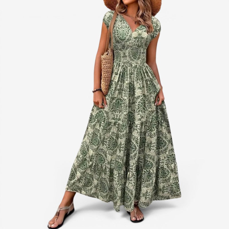Women’s Maxi Dress Sleeveless V Neck