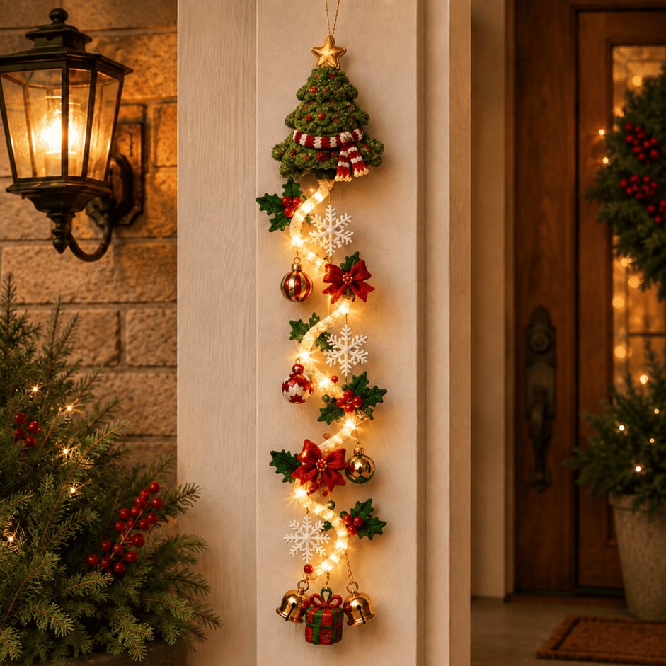 Festipend - Led Christmas Hanging Decoration With Festive Design