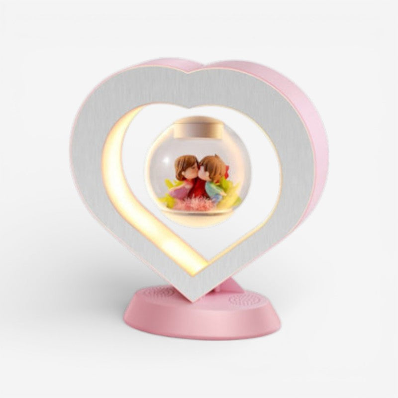USB Desk Lamp with Floating Flower Design
