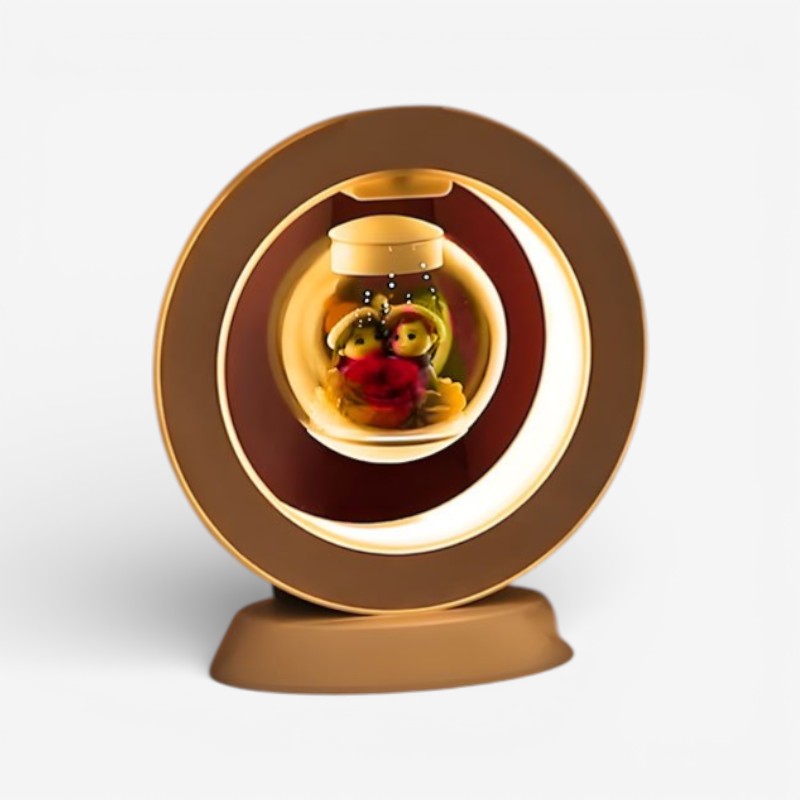 USB Desk Lamp with Floating Flower Design