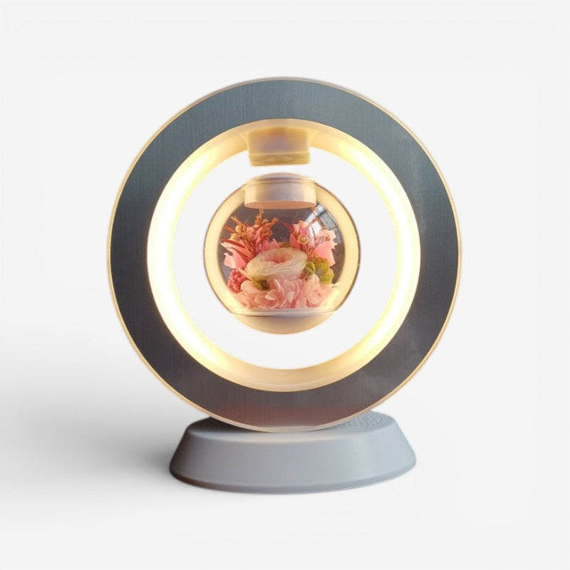USB Desk Lamp with Floating Flower Design