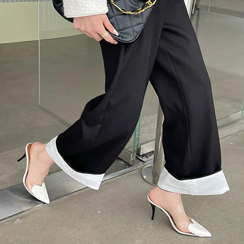 Women’s Chic Pointed Toe Transparent Slippers