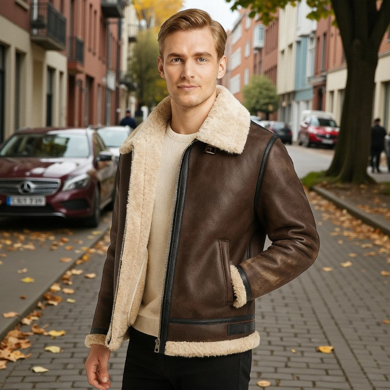 Lucas – Long Sleeve Jacket with Zipper Closure and Pocket Design