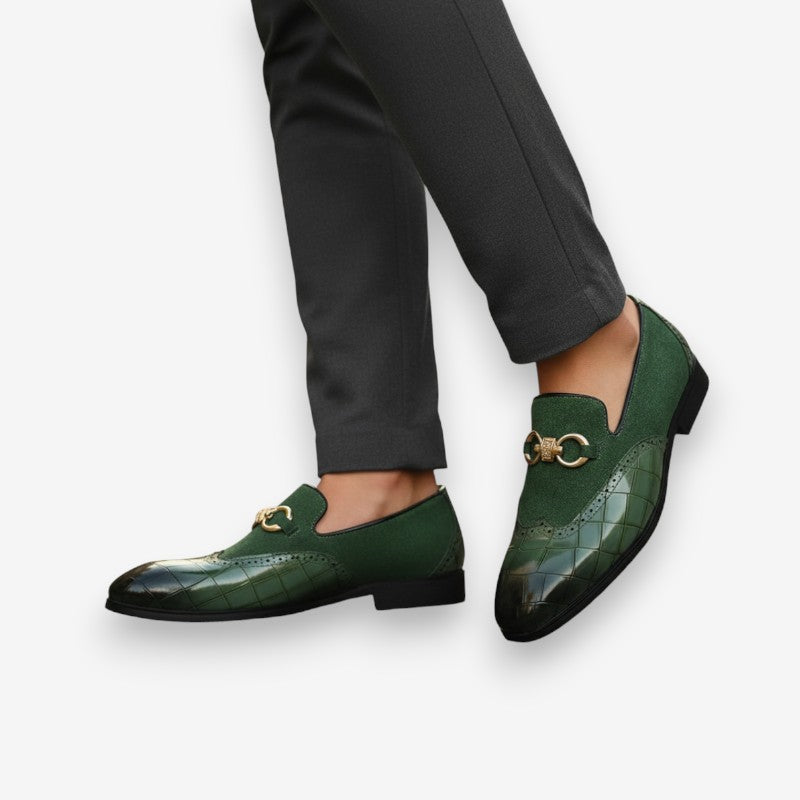 Daniel – Round Toe Shoes with Buckle Design