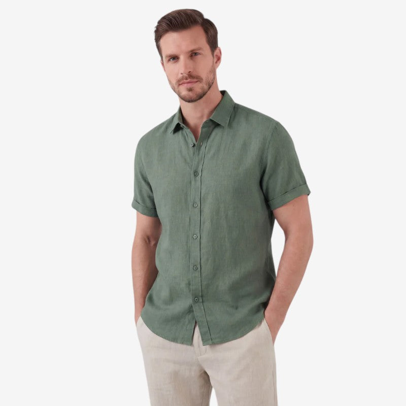 Men's Casual Long Sleeve Button-Up Shirt