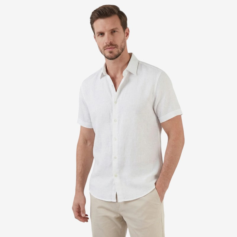 Men's Casual Long Sleeve Button-Up Shirt